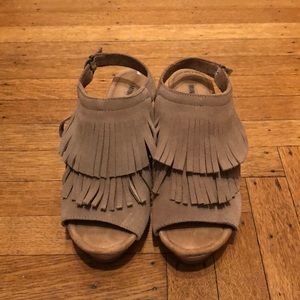 Minnetonka wedge heel